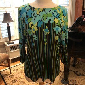 NWT - Bob Mackie Floral Top